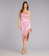 Camila Satin Midi Formal Dress