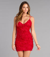 Melina Lace-Up Floral Mini Dress