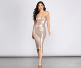 Raegan Formal Sequin Midi Dress