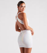 Gloria Formal Sequin Short Dress