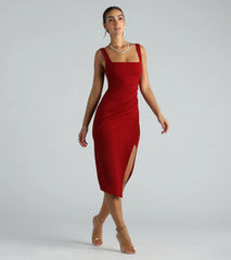 Katriel Formal Crepe Sleeveless Midi Dress