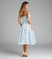 Clarabelle Sweetheart A-Line Midi Formal Dress