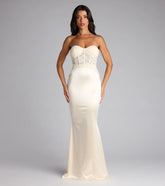 Ciara Lace Corset Satin Mermaid Formal Dress