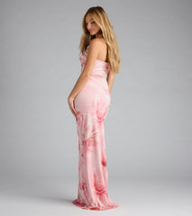 Sienna Floral Bodycon Slit Formal Dress