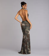 Allina Halter Strappy Mermaid Formal Dress