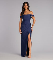Evelyn Off-The-Shoulder Formal Dress