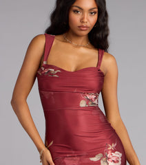 Grace Floral Open Back Mermaid Formal Dress