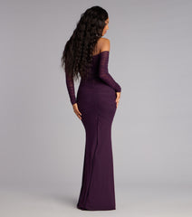 Marla Mesh Off-The-Shoulder Formal Dress