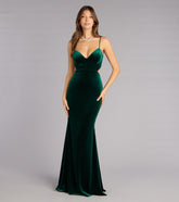 Elisa Velvet Cutout Mermaid Formal Dress
