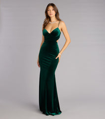 Elisa Velvet Cutout Mermaid Formal Dress