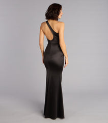Willow Satin One-Shoulder Formal Dress