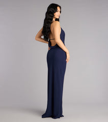 Hayley Chiffon Open Back Formal Dress