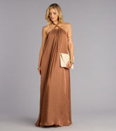 Marlyne Halter Open Back Formal Dress