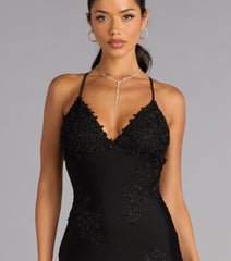 Blanca Open Back Mermaid Formal Dress
