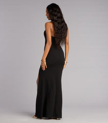 Emeline Crepe Strapless Mermaid Formal Dress