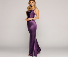 Antoinette Formal Luxe Satin Dress