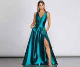 Janice Formal Open Back Satin Dress