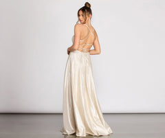 Gayle Metallic A-Line Dress