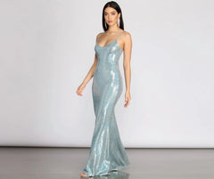 Sonora Glitter Heat Stone Mermaid Dress