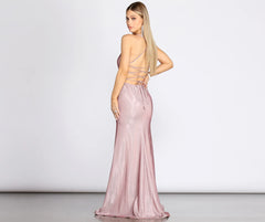 Tanna Formal Lattice Glitter Dress