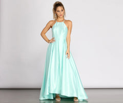 Carmilla Satin High Low A-Line Dress