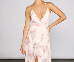 Anna Floral Chiffon A-Line Dress