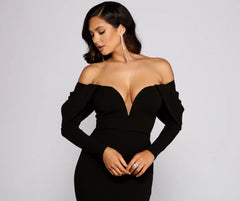 Nina Off The Shoulder Mermaid Dress