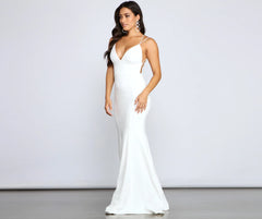 Holly Lace-Up Back Mermaid Dress