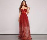 Cressida Formal Glitter A-Line Dress