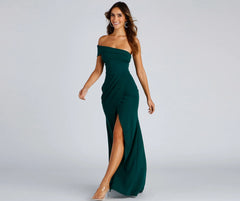 Susana Asymmetric Off-Shoulder Mermaid Dress