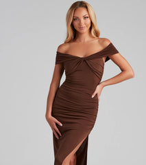 Catalina Twist Front Maxi Formal Dress