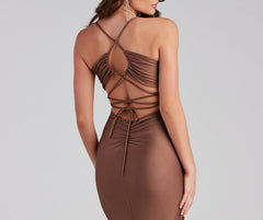 Gisel Formal X-Back Long Dress