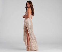 Kennedy Sequin Strapless Dress