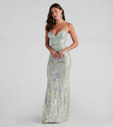 Teagan Sequin Slim-Fit Formal Dress