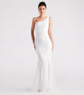 Hilary Formal Sequin One-Shoulder Mermaid Dress