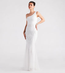 Hilary Formal Sequin One-Shoulder Mermaid Dress