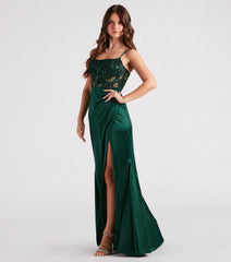 Mikayla Formal Lace Sequin Mermaid Dress