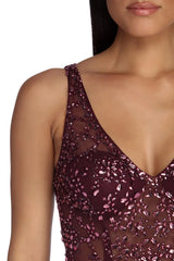 Valerie Beaded Vixen Evening Dress
