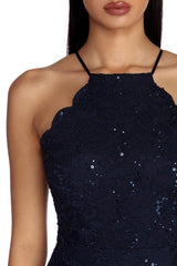 Mary Formal Sequin Lace Dress