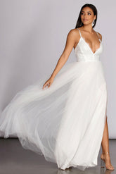 Graciela Heat Stone Tulle Gown