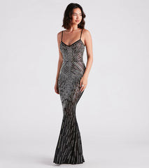 Drew Formal Rhinestone Mermaid Dress