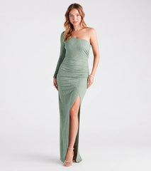 Greta Formal Glitter One Shoulder Dress