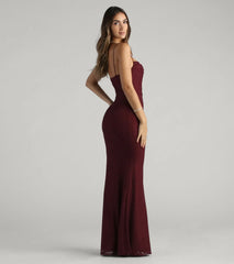 Addison Glitter Mesh Formal Dress