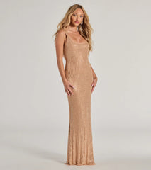 Aurelia Low Back Rhinestone Bodycon Formal Dress