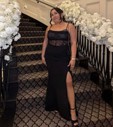 Josette Sleeveless Corset Lace Mermaid Dress