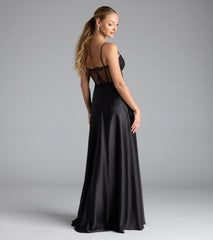 Antonina Sweetheart Corset A-Line Satin Formal Dress