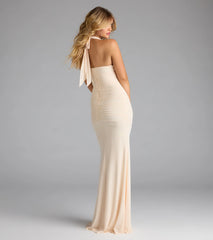 Katarina Halter Slit Mermaid Formal Dress