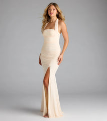 Katarina Halter Slit Mermaid Formal Dress