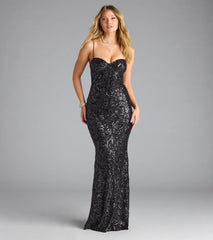 Jessie Sweetheart Mermaid Sequin Formal Dress