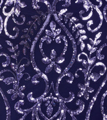 Andrea Cutout Slit Mermaid Sequin Formal Dress